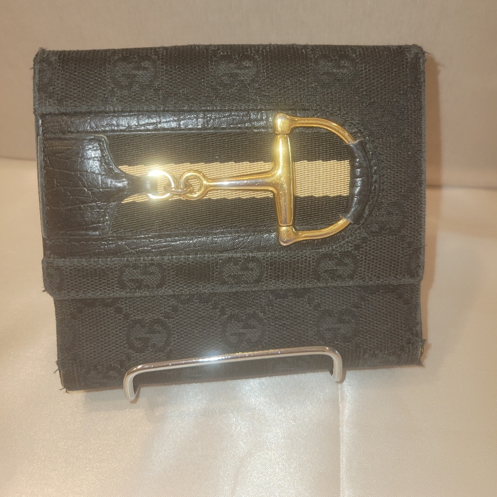 GUCCI Horsebit bi-fold wallet black